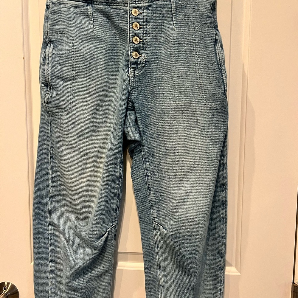 We The Free High Rise Denim Jeans - Sky Blue